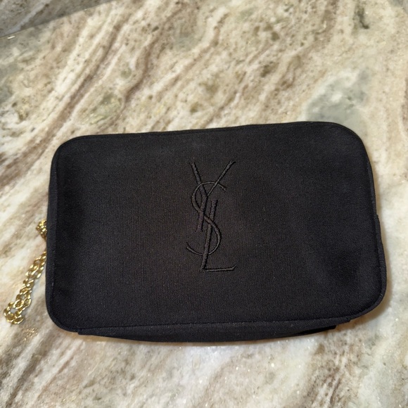 YSL Black Clutch with Gold Chain - Picture 2 of 6